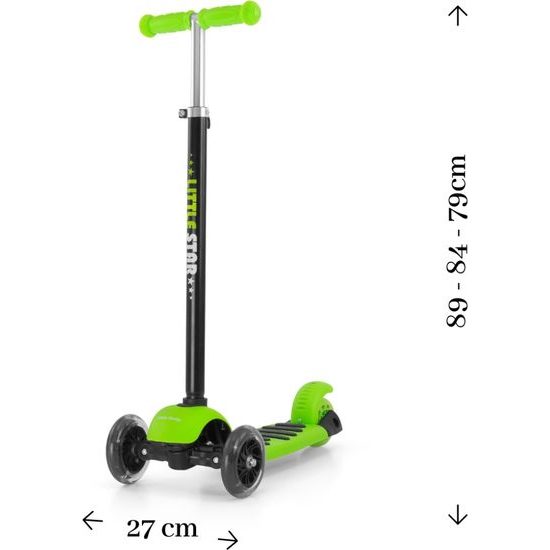 Dětská koloběžka Milly Mally Little Star green