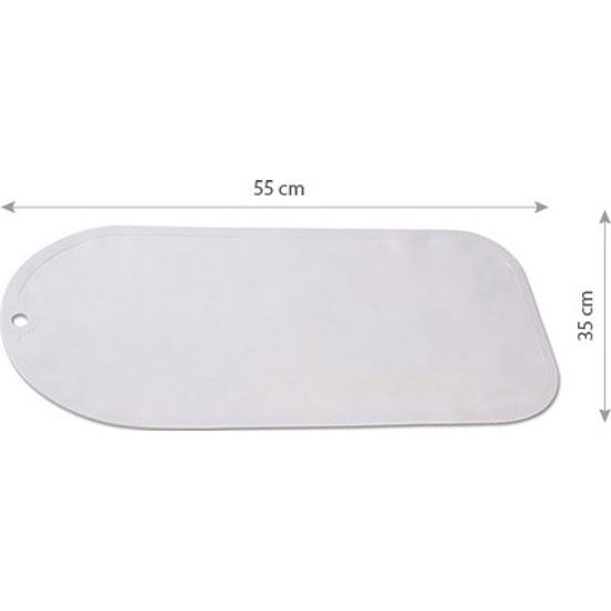 Protiskluzová podložka do vany 55x35 cm šedá