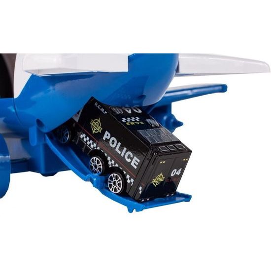 Interaktivní letadlo s autíčky, světly a zvuky Police Airplane