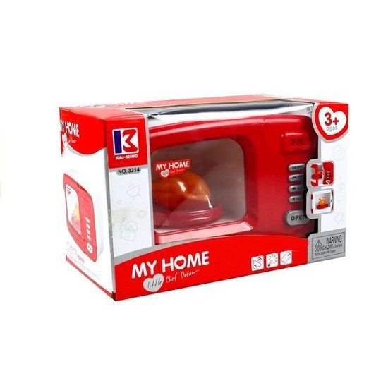 Dětská mikrovlnná trouba na baterie My Home - červená