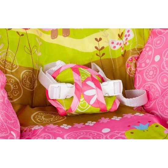 Kojenecké lehátko 3v1 s vibracemi Myška - růžové