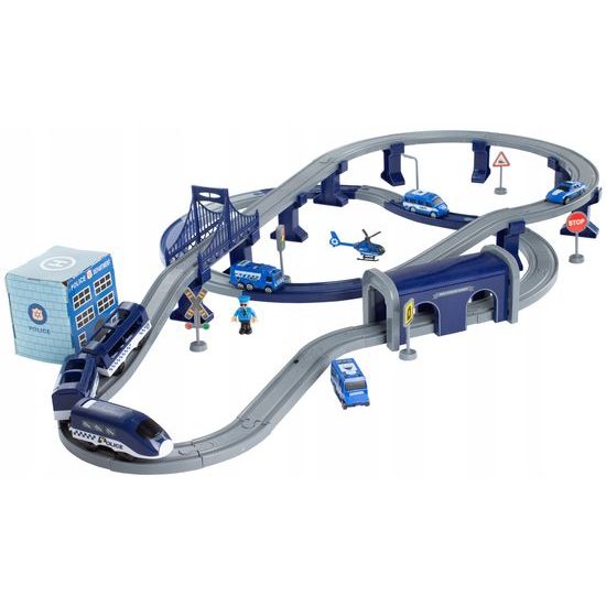 Doris policejní vláčkodráha na baterie 92 dílků Police Train