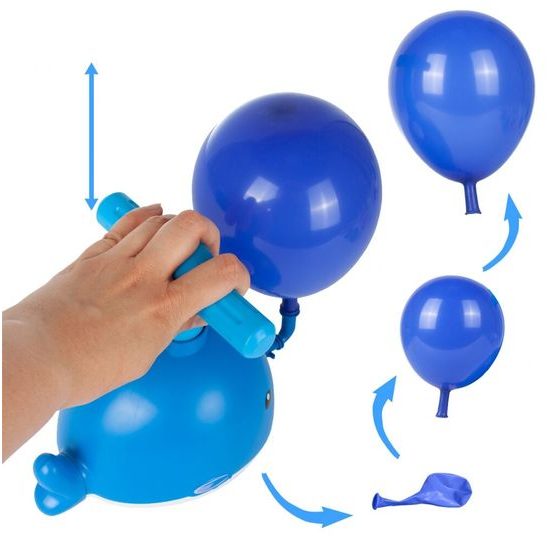 Odpaľovač autíčok s nafukovacími balónikmi Veľryby