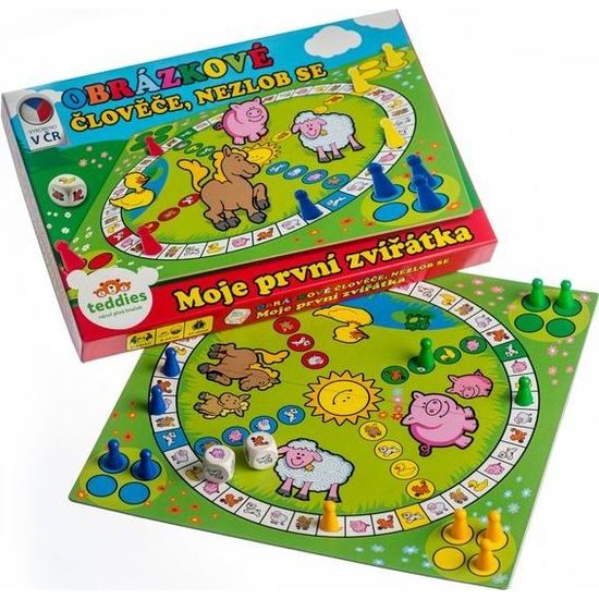 Člověče, nezlob se obrázkové - Moje první zvířátka - společenská hra pro nejmenší