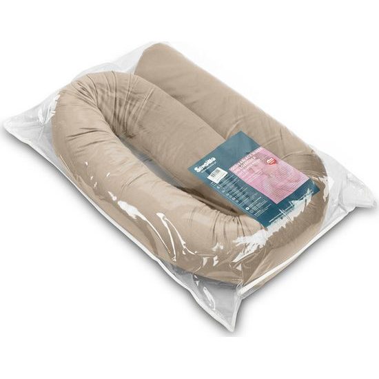 Ochranný mantinel do postýlky - váleček béžový