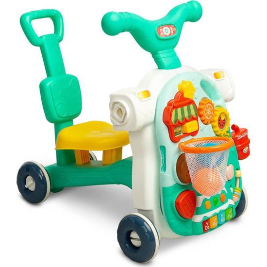 Multifunkční dětské chodítko Toyz 5v1 tyrkysové