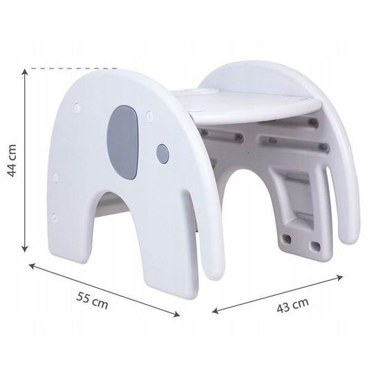 Ecotoys jídelní židlička 3v1 se stolečkem Slon