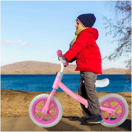 SMONTOVÁNO Dětské odrážedlo Trevis 12" růžové