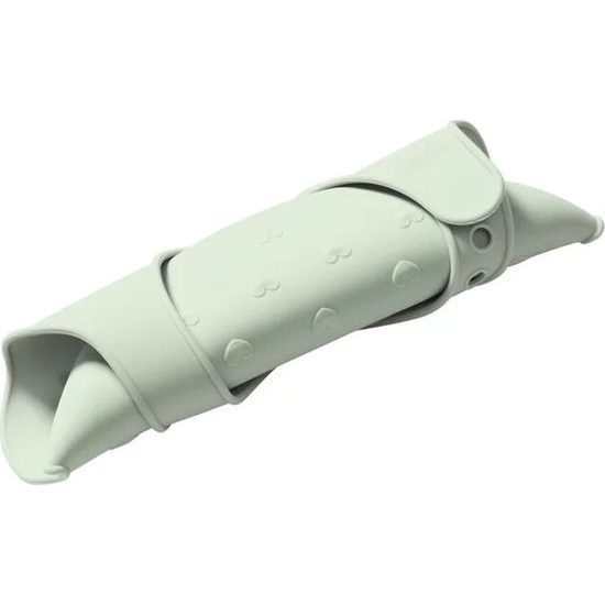 Nastavitelný silikonový bryndák s kapsičkou Baby Ono zelený