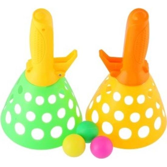 Catch ball hra/chytání míčku 2ks + 3 míčky