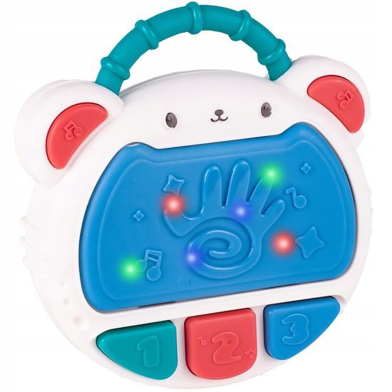 Interaktivní bubínek se zvuky a světly Myška modrá