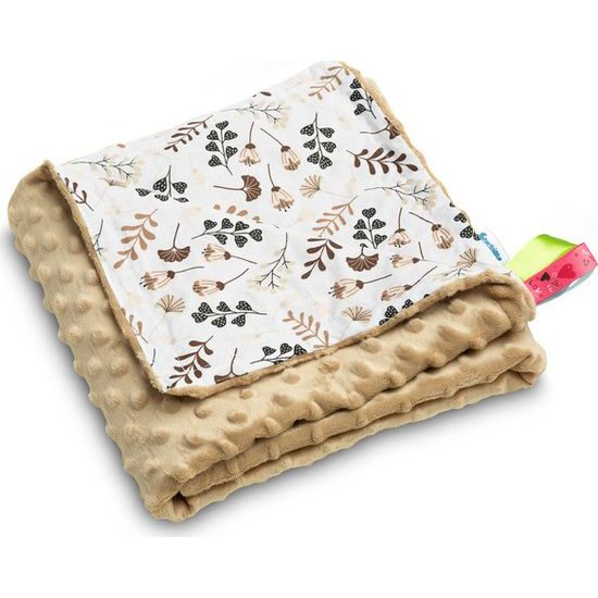 Lehká deka minky cappuccino Větvičky