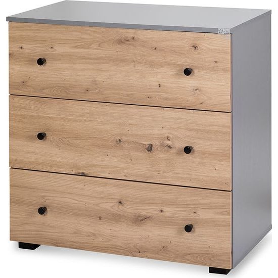 Přebalovací komoda Klups Pauline Dub/Grafit