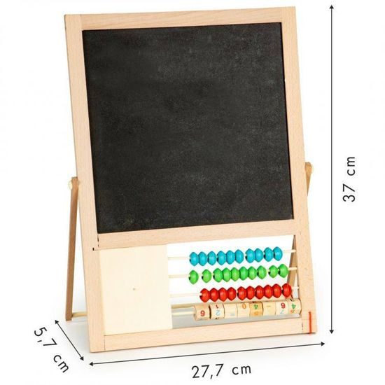 Ecotoys oboustranná kreslící tabule s počítadlem Abacus Board