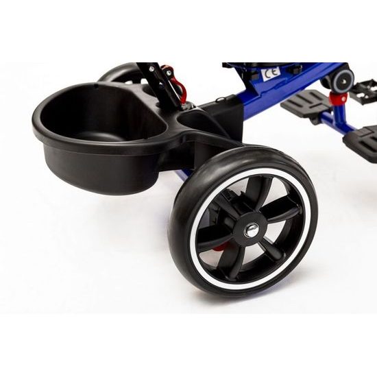 Ecotoys dětská tříkolka s otočným sedadlem X360 tmavě modrá