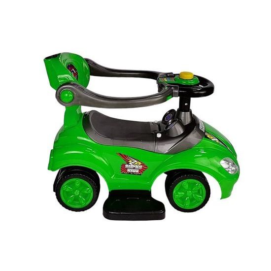 Odrážedlo Mega Car s vodící tyčí 3v1 zelené