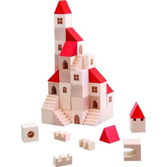 Stavebnice kostky městečko 100 dílků