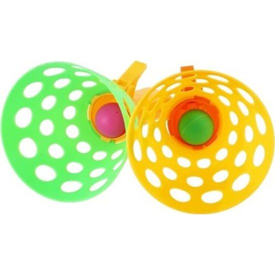 Catch ball hra/chytání míčku 2ks + 3 míčky