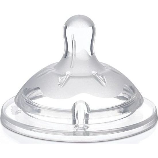 Chicco Dudlík na láhev Natural Feeling silikon, nastavitelný průtok 2ks, 4m+