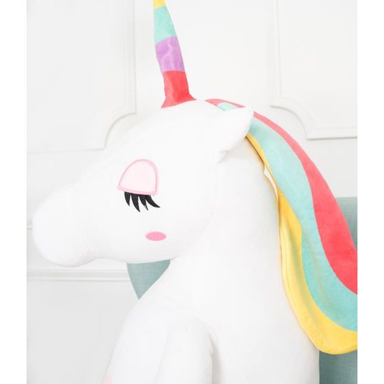 Plyšový jednorožec Felix 120 cm bílý