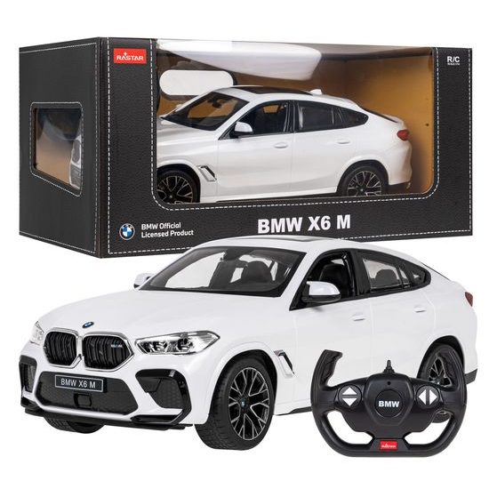 Rastar auto na dálkové ovládání BMW X6 M 1:14 bílé