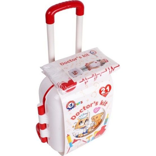Sada doktor 21ks v plastovém kufříku na kolečkách