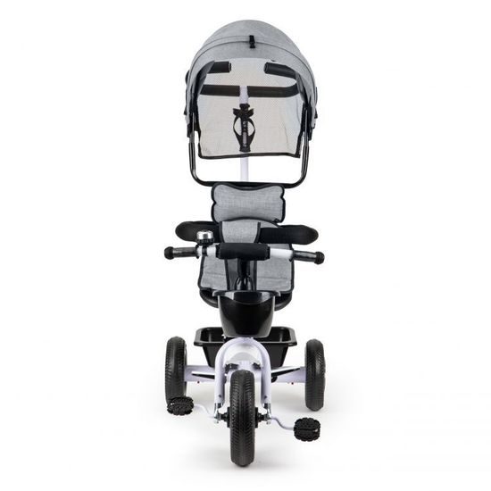 Ecotoys dětská tříkolka se sklopnou stříškou Basic šedá