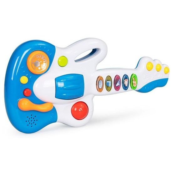 Haunger interaktivní svítící kytara Dynamic Guitar modrá