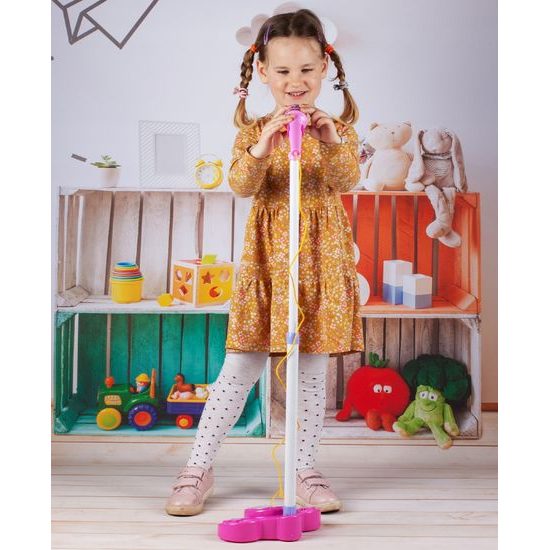 Dětský karaoke mikrofon se stojanem First Song