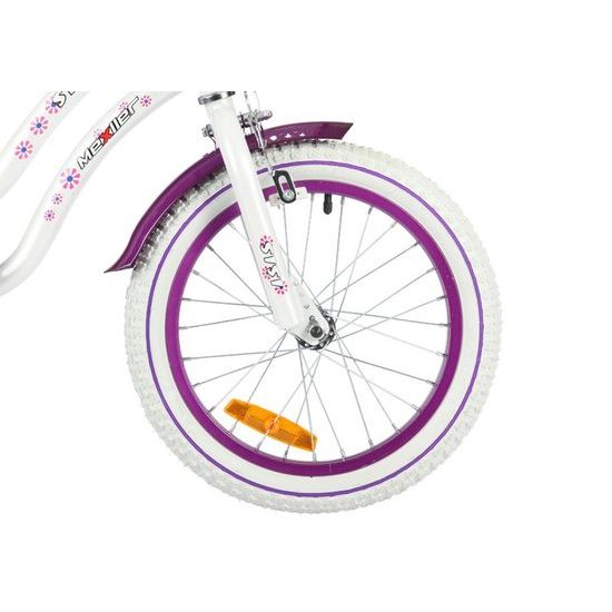 Mexller dětské kolo SISI 16" s vodící tyčí bílofialové