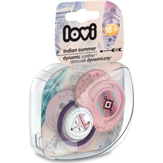 Lovi Dudlíky Lovi 18 m+, Indian Summer Girl - růžová, šedá