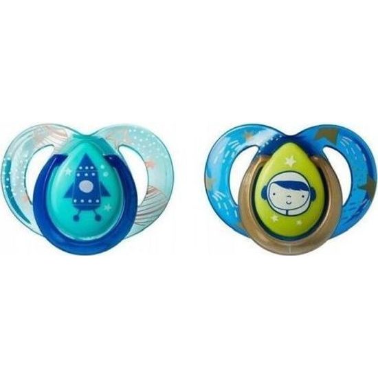 Tommee Tippee Šidítko C2N silikon night 2ks 6-18m