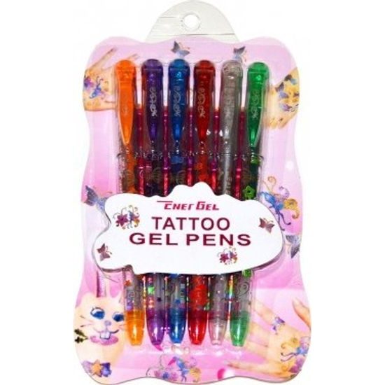 Gelové pero tetovací 6 ks