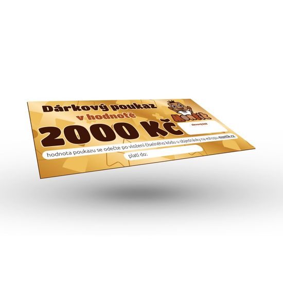 Dárkový poukaz 2000 Kč
