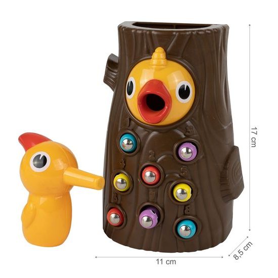 Magnetická hra pro děti Datel a červíci