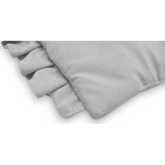 Sensillo Poduška s volánkem velvet šedá