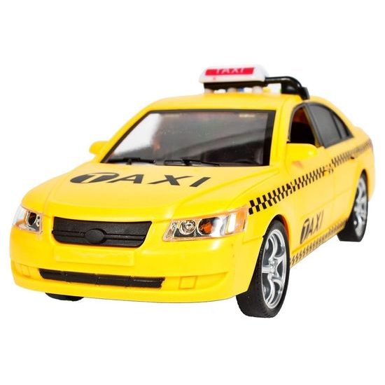 Taxikářské auto na setrvačník se zvuky City Service 1:16