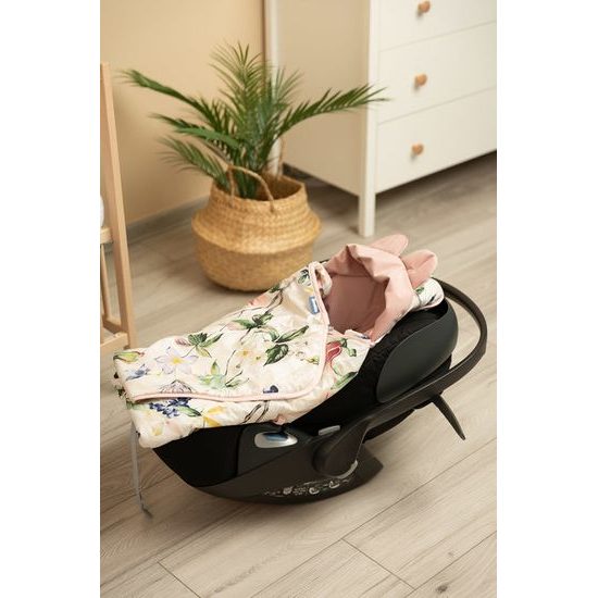 Dětská zavinovačka do autosedačky XL Sensillo Velvet - magnolie