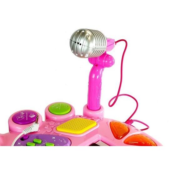 Dětské elektronické klávesy s mikrofonem a židličkou Music Station