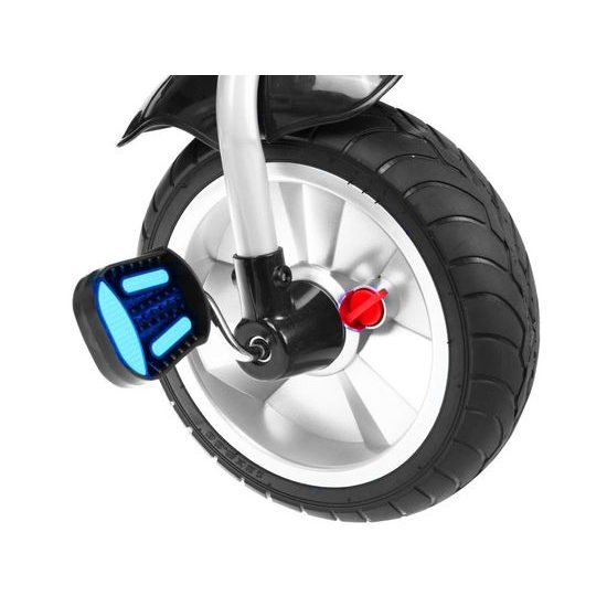 Majlo Toys dětská tříkolka Storm s gumovými koly modrá