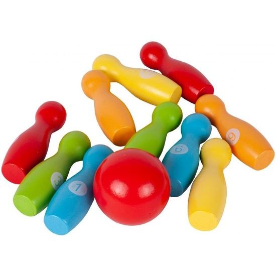 Dětské dřevěné kuželky Bowling Spill