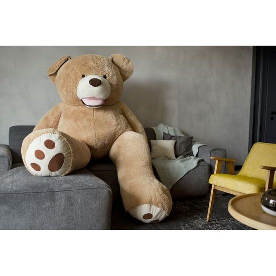 Plyšový medvěd Maty 190 cm XXL béžový