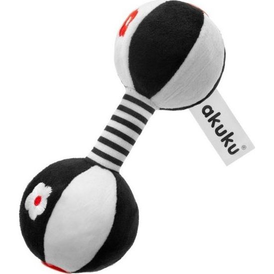 Plyšová chrastící činka