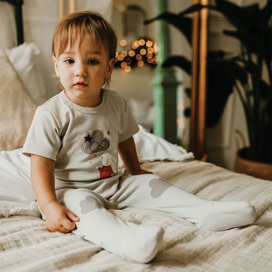 EEVI Polodupačky Mellow šedá 56 (0-3m)