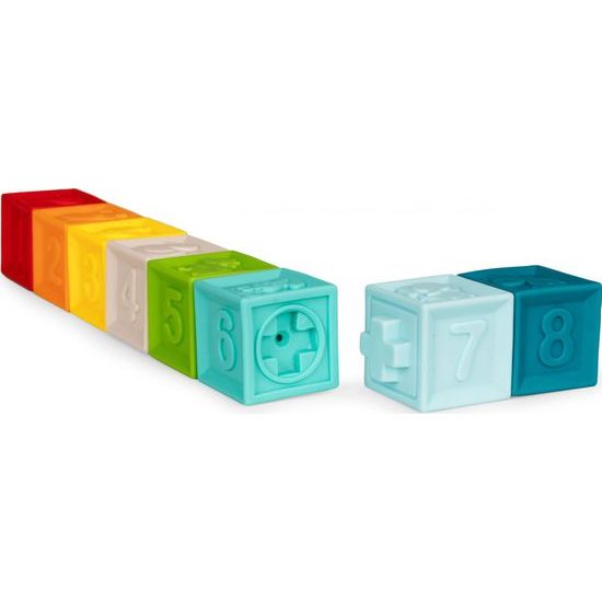 Haunger senzorické kostky pro nejmenší Textured Blocks 8 kusů