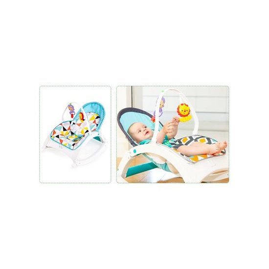 Ecotoys kojenecké lehátko 3v1 s vibracemi a hudbou Animal 9