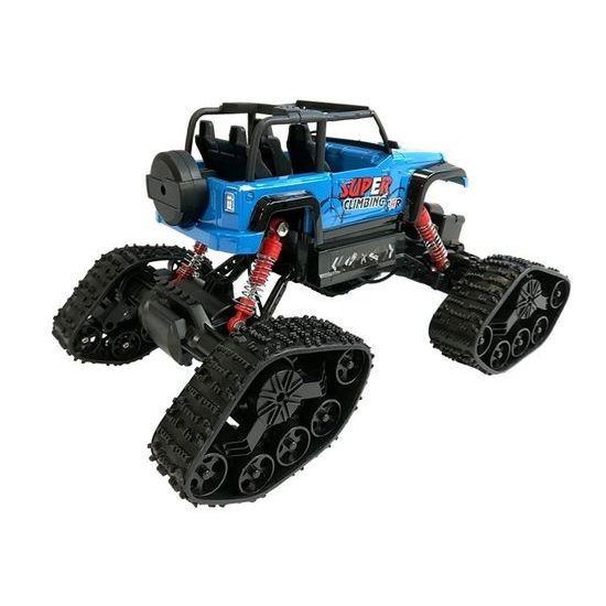 Auto na dálkové ovládání 4x4 s výměnnými koly Super Climber 1:18 modré