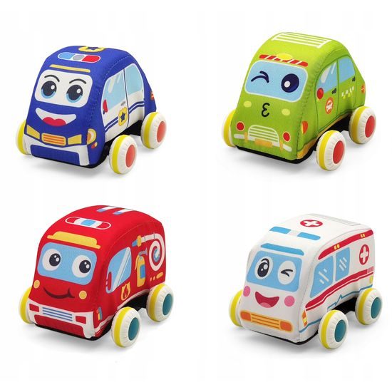 Haunger měkká autíčka s podložkou a setrvačníkem Soft Vehicle