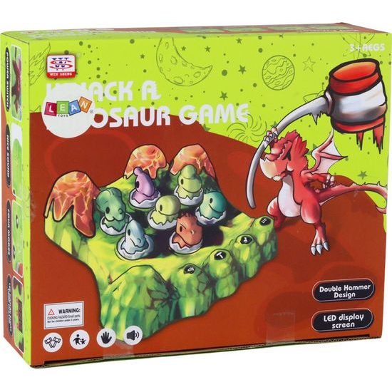 Hra Ulov dinosaura pomocí kladívka se zvuky