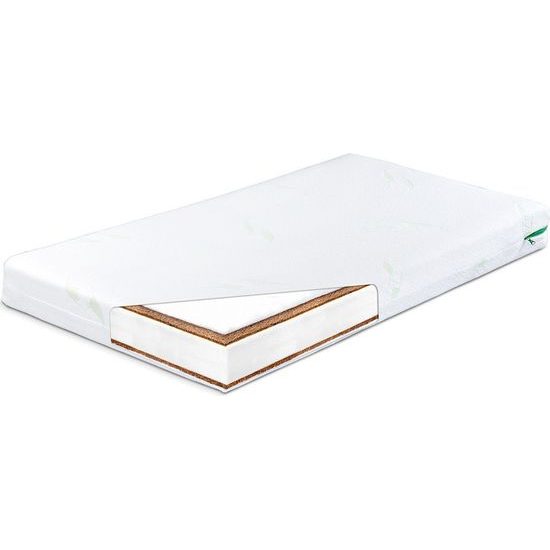 SENSILLO Matrace SENSILLO kokos-molitan-kokos Luxe 120x60cm Bílá